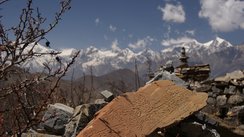 Blick auf Gebirge, Nepal