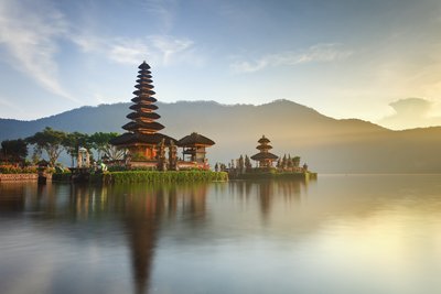 Bratan See Pura Ulun Danu Tempel, Bali Indonesien