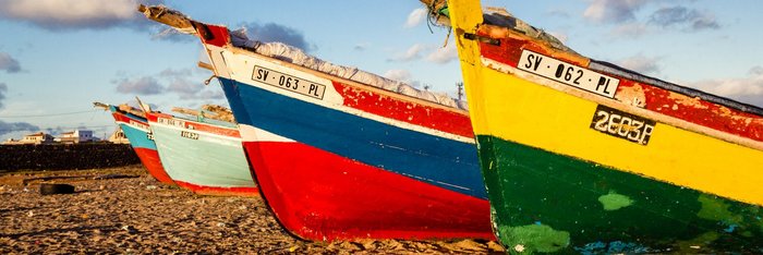 Boote auf den Kapverden