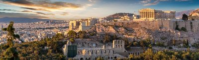 Athen Akropolis und Parthenon im Sonnenuntergang, Griechenland