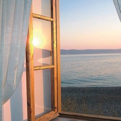 Blick aufs Meer, Lesbos