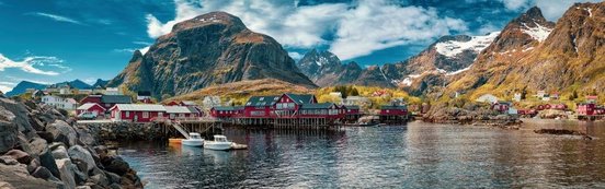 Rorbu-Häuser auf den Lofoten