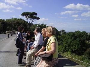 Reisegruppe in Rom