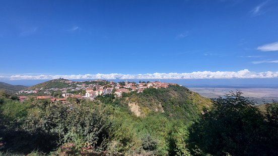 Blick auf Sighnaghi, Georgien
