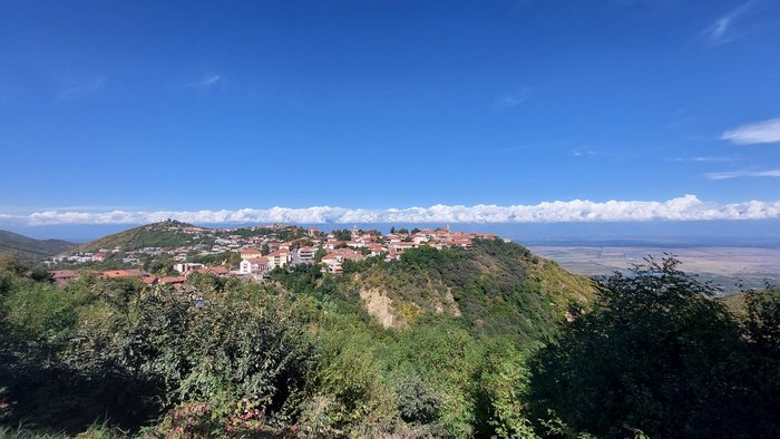 Blick auf Sighnaghi, Georgien