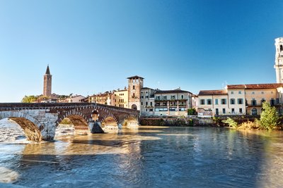 Venetien Verona Ponte Pietra, Italien