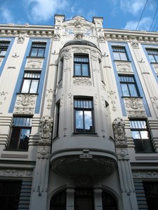 Häuserfassade in Riga