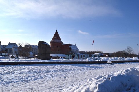 Litauen verschneites Kaunas