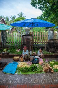 Gemüsehändler, Laos