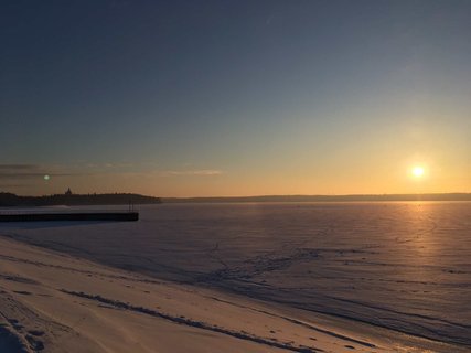 Litauen_Winter in Kaunas_Stausee von Kaunas_Kauno marios