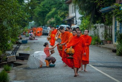 Mönche in Laos