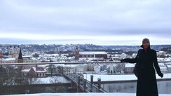 Litauen Reiseleiterin Renata_verschneite Stadtkulisse von Kaunas