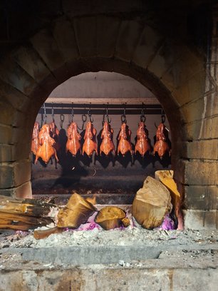 Pekingente im traditioneller Zubereitung