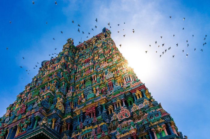 Südindien: Meenakshi Tempel