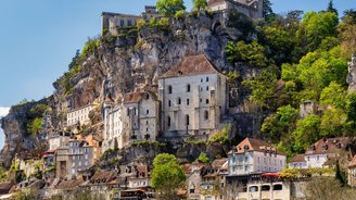 Rocamadour ist ein vertikales Dorf in Perigord