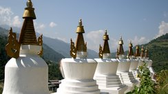 Blick von Burg, Bhutan