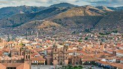 Blick auf Cusco, Peru