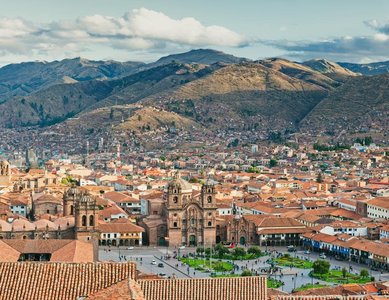Blick auf Cusco, Peru