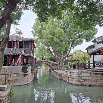 Wasserdorf Luzhi in Suzhou