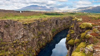 Silfra-Spalte im Thingvellir-Nationalpark