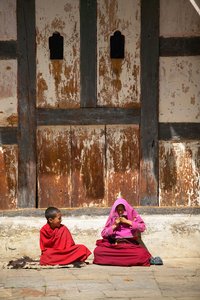 2 Mönche, Bhutan