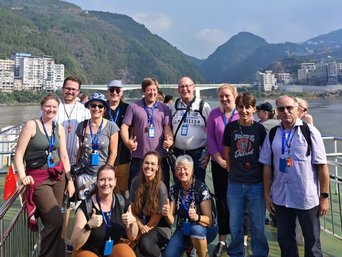 Ein Bild von der Reisegruppe auf der Yangtze-Kreuzfahrt