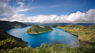 Blick auf See, Ecuador