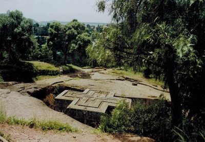 Felsenkirchen von Lalibela UNESCO Weltkulturerbe in Äthiopien