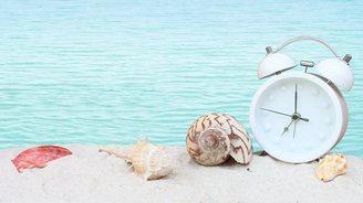 Wecker am Strand