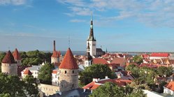 Baltikum Blick über Stadt