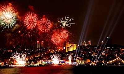 Silvesterfeuerwerk Istanbul