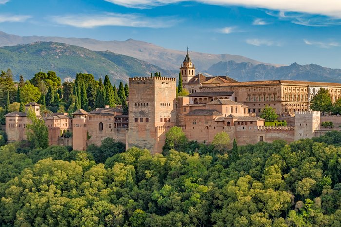 Blick auf den Alhambra Palast