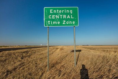 USA Straßenschild Central Time