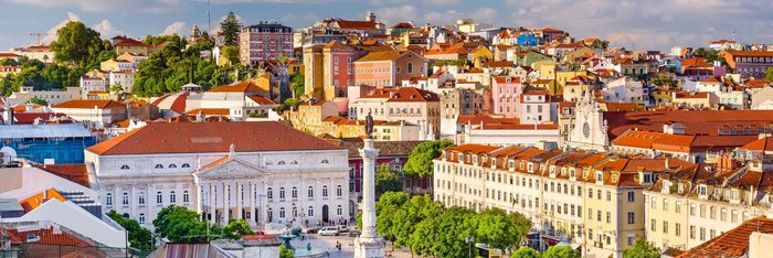 Rossio in Lissabon
