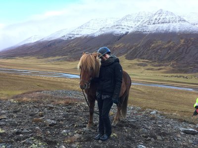 SKR Mitarbeiterin Franzi_auf_Pferd_in_Island