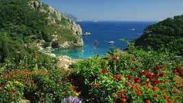 Korfu mit Blick aufs Meer