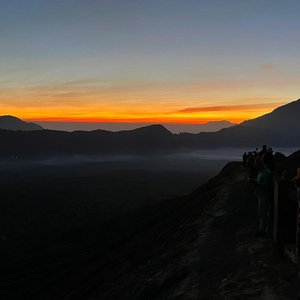 Sonnenaufgang Mount Bromo auf Java