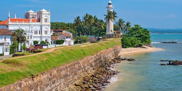 Galle mit Blick auf den Leuchtturm