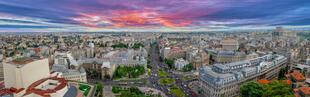 Panoramaaufnahme von Bukarest