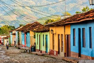 Farbige Häuser in Trinidad