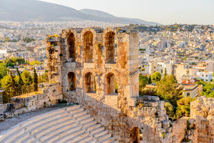 Amphitheater in der Akropolis in Athen