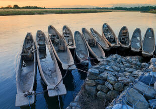Anlegestelle für Boote im Chitwan Nationalpark