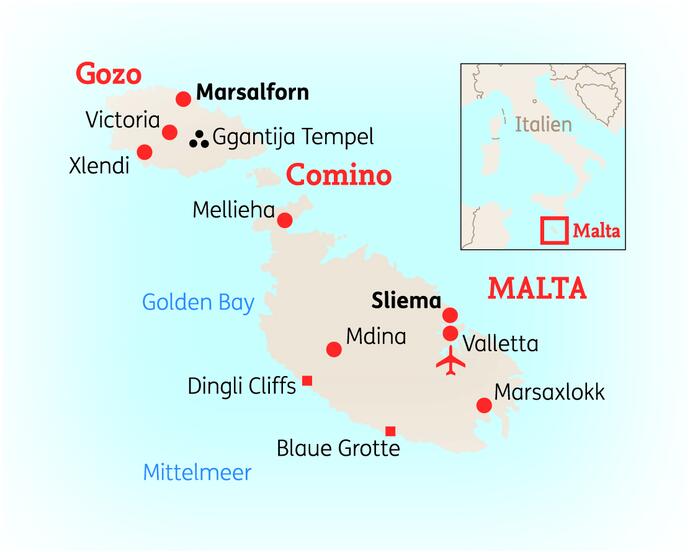 10 Tage Malta Gozo Rundreise Höhepunkte 2023