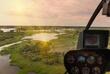 Helikopterflug über das Okavango-Delta