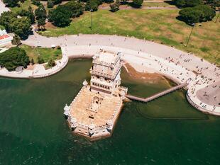 Vogelperspektive Torre de Belém