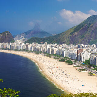 Die Copacabana in Rio de Janeiro