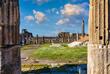 Antiken Ruinen der Stadt Pompeji