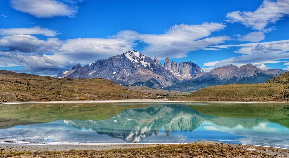 Blick auf den Torres del Paine während einer Chile Reise
