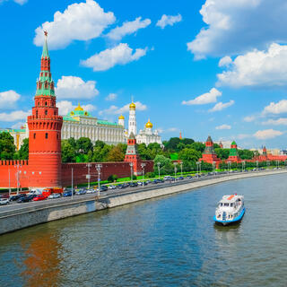 Blick auf Moskauer Kreml
