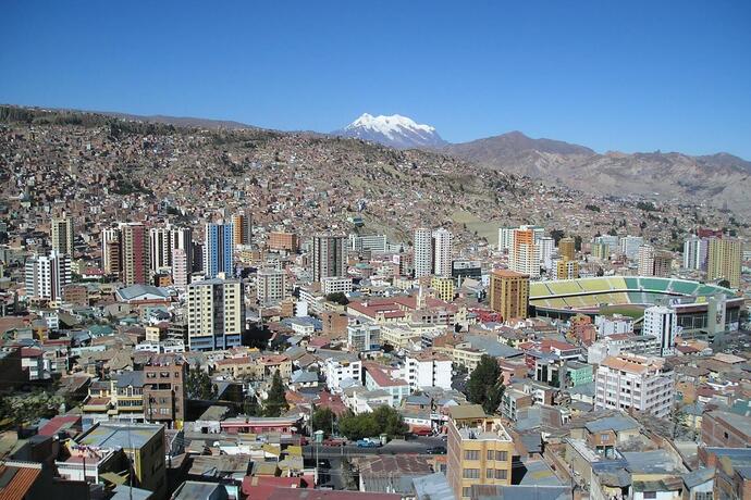 Blick auf La Paz